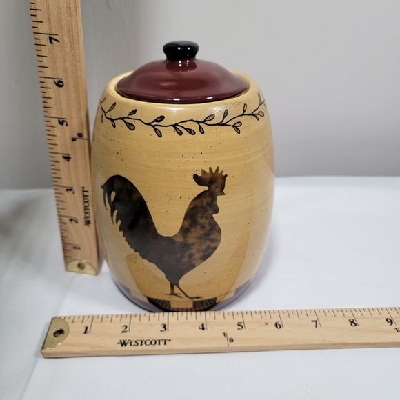 Heartfelt Kitchen Creations Vintage Folk Art Canister Rooster Star Americana - Picture 11 of 11